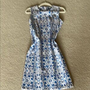McLaughlin- Elegant Blue and White Patterned Dress